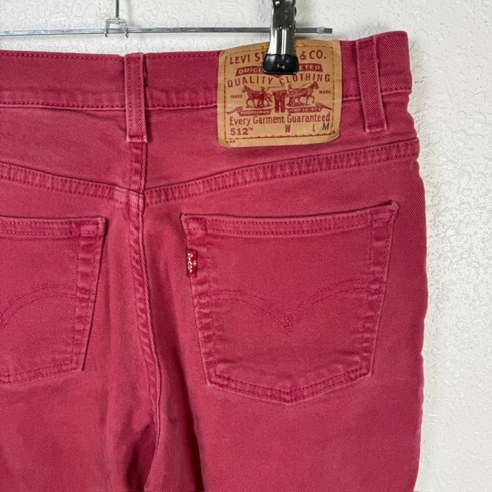 Vintage 1994 Levi's 512 High Waisted Jeans Error Mis-tab Upside Down USA Made 6 - Picture 6 of 14